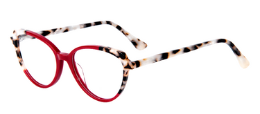 Women Cristal Eyeglasses: Swift -  Bright Black - SpaceSMART Eye Clinic (Diagonal View)